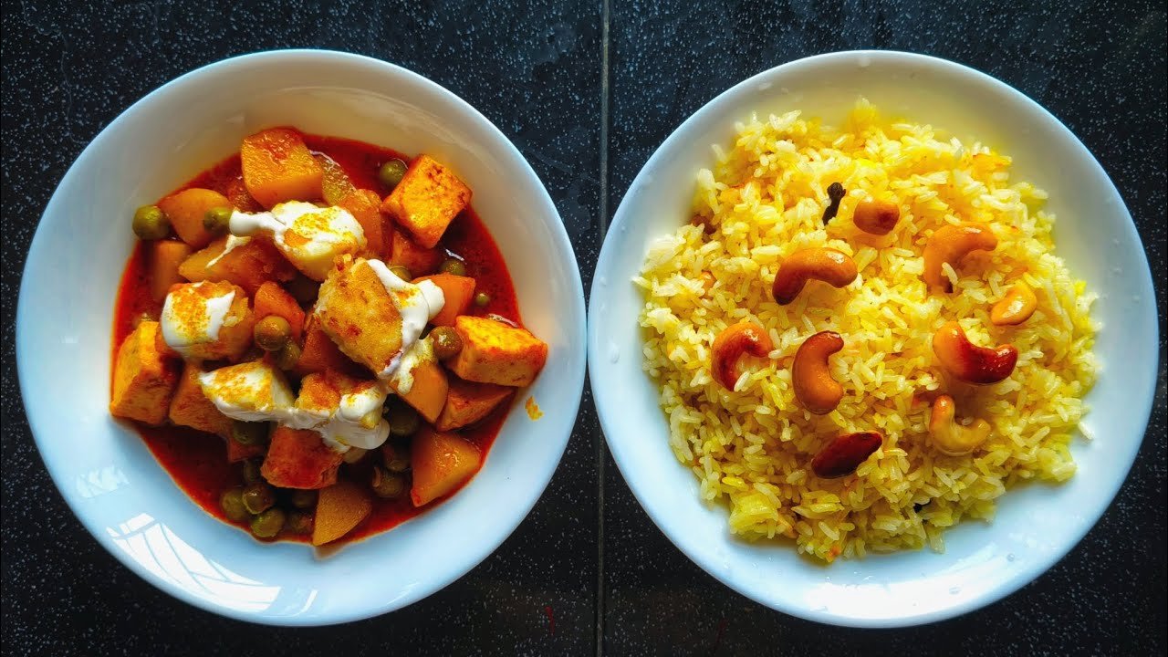 Pulao with Paneer & Gulab Jamun (Veg)